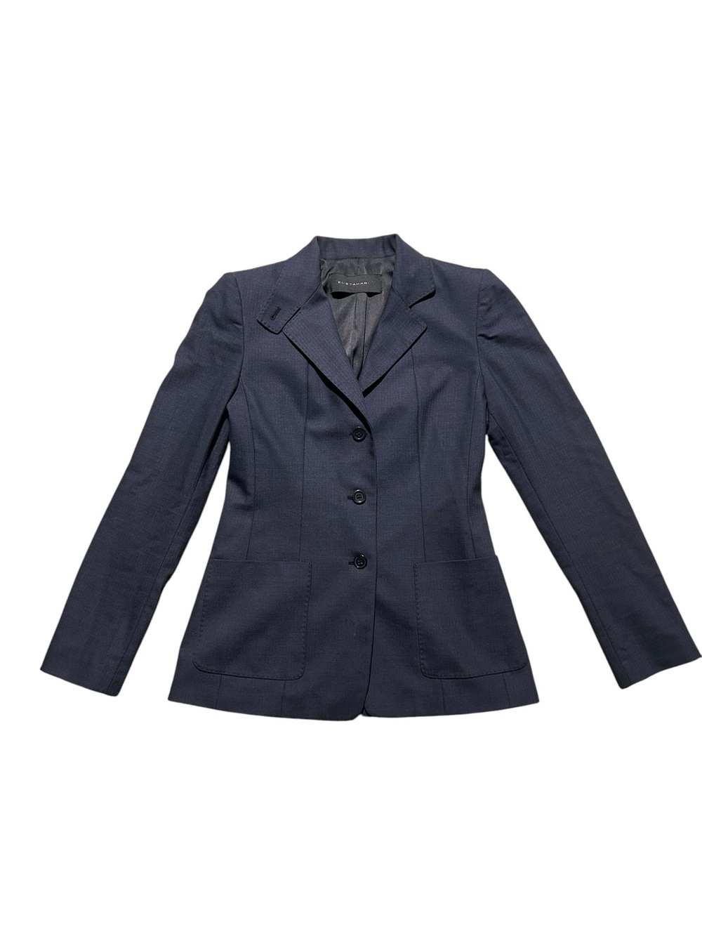 Elie Tahari Blue Gray Wool Blazer — Size 4 (Fits Slim 6)